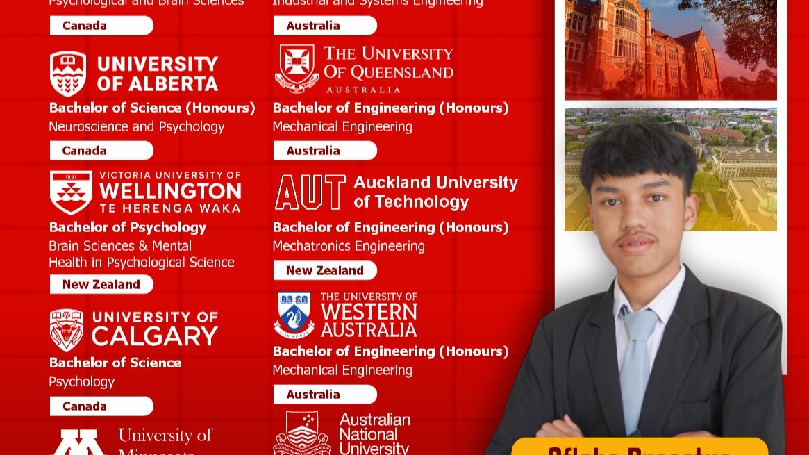 Aflaha Prasetyo: Hafiz yang berhasil diterima di 10 kampus luar negeri