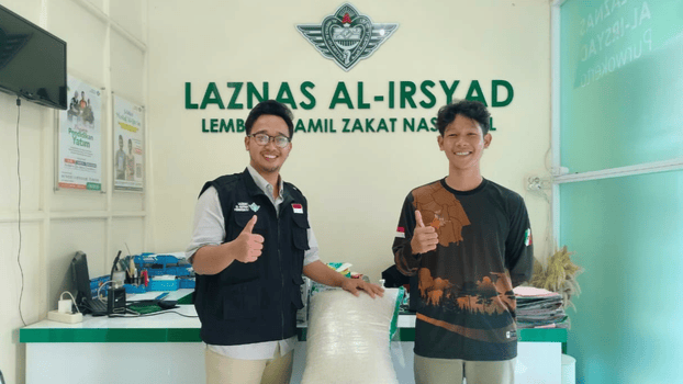 Dukung Pendidikan Mahasiswa Patani, LAZNAS Al Irsyad Purwokerto Salurkan Bantuan Beras Bulanan