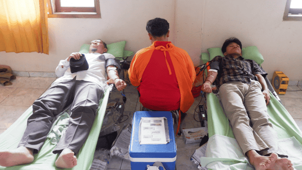 Rutin Bulanan: Klinik Mafaza, LAZNAS Al Irsyad Purwokerto, dan PMI Banyumas Gelar Donor Darah
